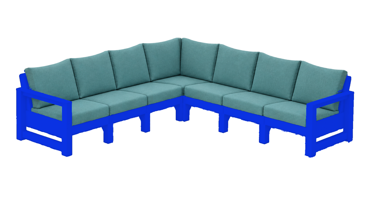 Modern Outdoor 7 Seater Sectional