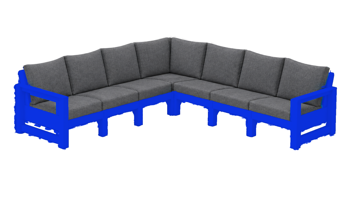 Modern Outdoor 7 Seater Sectional