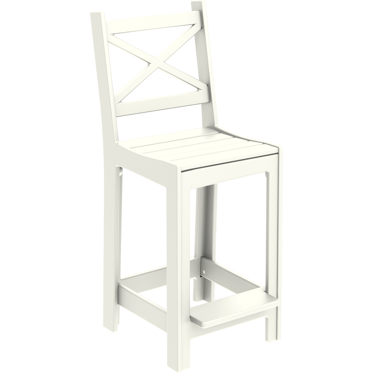 Modern Outdoor X-Back Bar Side Chair